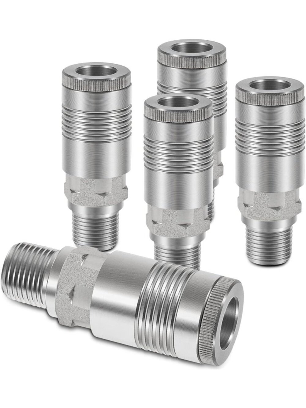 5pcs 1/2" Male G Style Air Coupler Fittings - Durable, Easy Connect Air Plugs